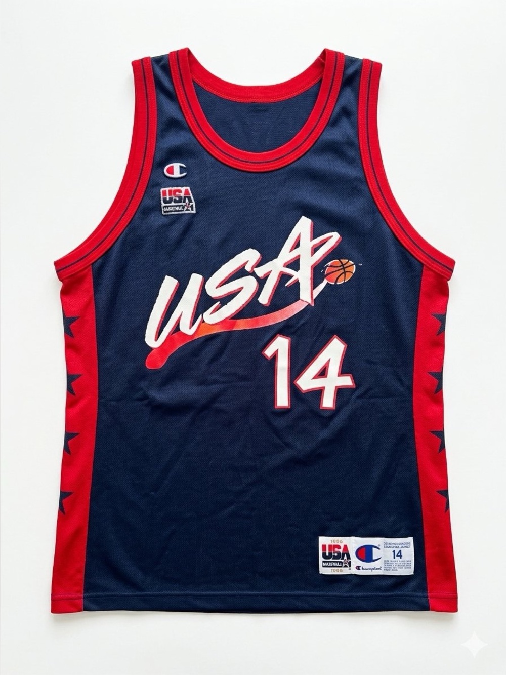 Vintage 1996 Team USA Basketball Jersey #14 Champion- M
